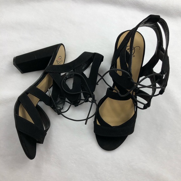 Shoes - lace up Size 8 heels